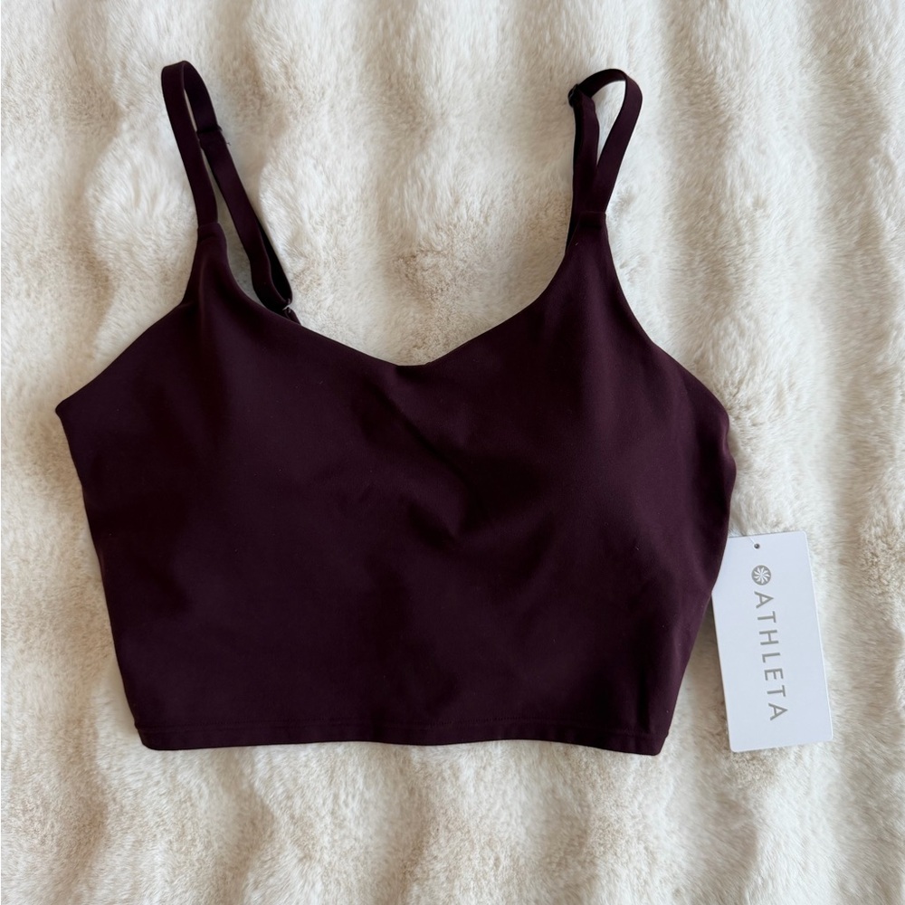 🆕 Athleta | Elation V-Neck Longline Bra - Size S. - Picture 8 of 8